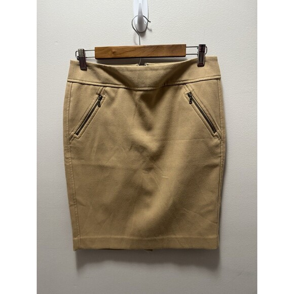 Loft Outlet Pencil Skirt Khaki Size‎ 2 - Picture 1 of 5